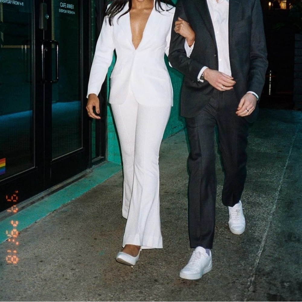 White Meshki Pant Suit